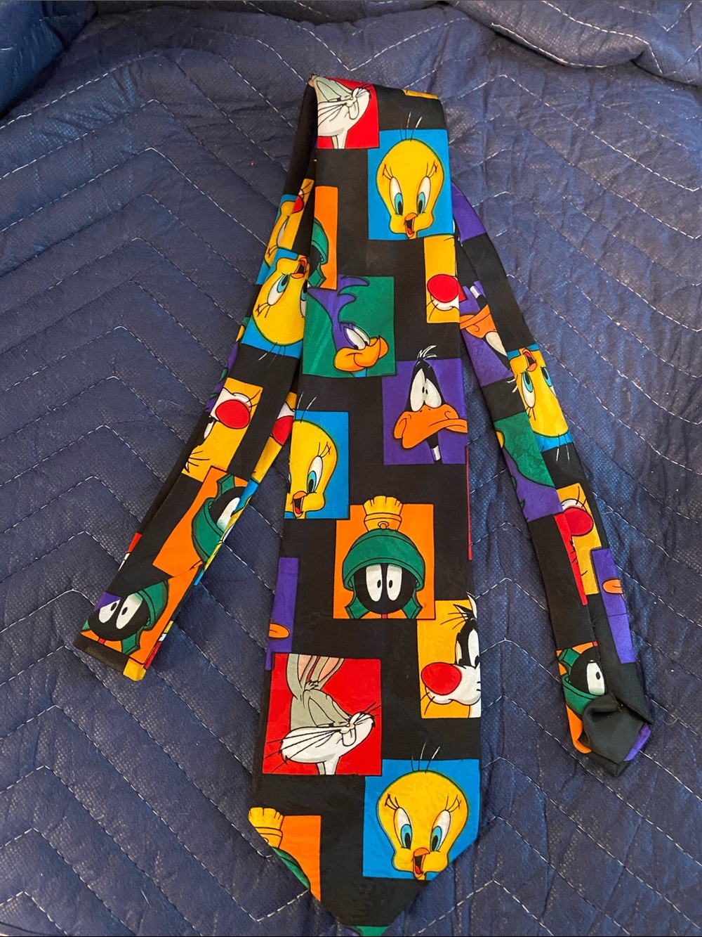 Warner Bros. Multicolor Looney Tunes Patchwork Tie - Picture 2 of 4